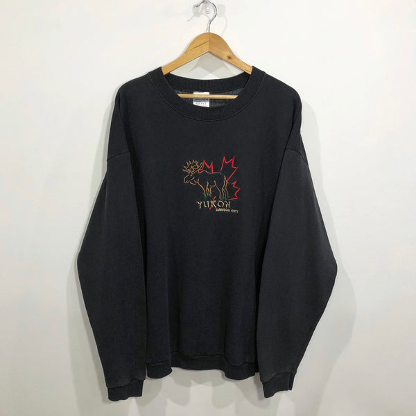 Vintage Gildan Sweatshirt Dawson City Yukon (XL)