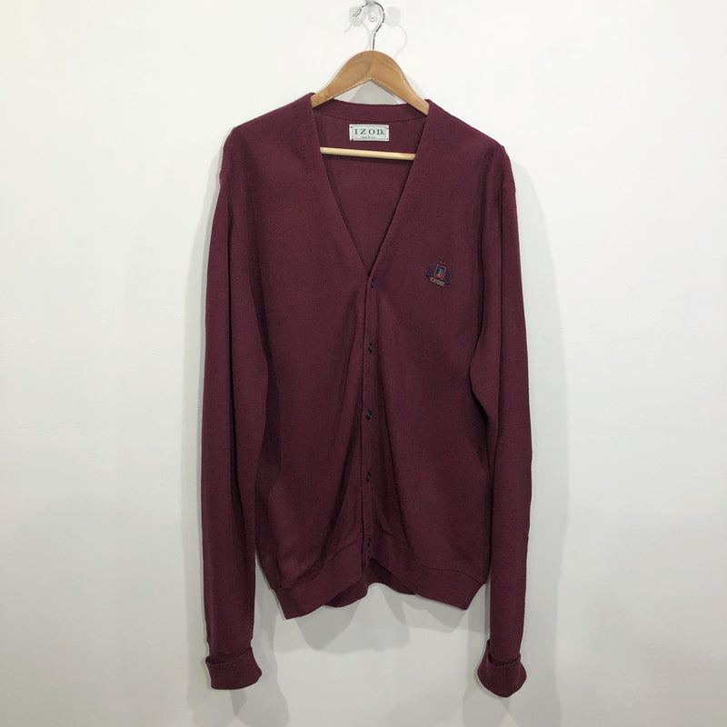 Vintage IZOD Knit Cardigan USA (XL)