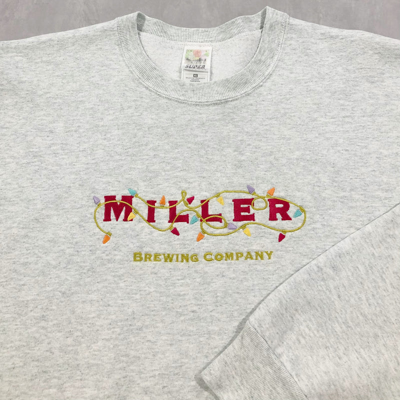 Vintage Fruit of the Loom Heavy Sweatshirt Miller Brewing Company USA (XL)