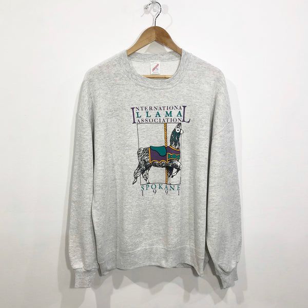 Vintage Sweatshirt 1991 Llama USA (XL/SHORT)