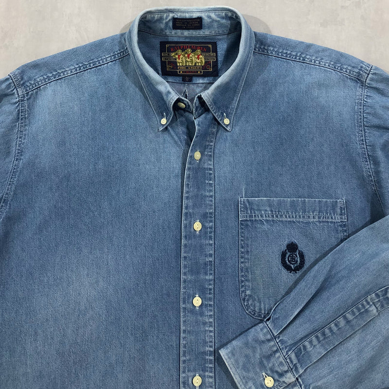 Vintage Polo Ralph Lauren Denim Shirt (XL)