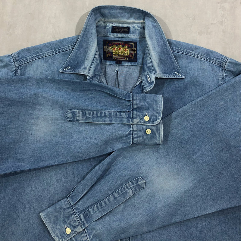 Vintage Polo Ralph Lauren Denim Shirt (XL)