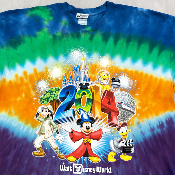 Disney Tie-Dye T-Shirt 2014 Walt Disney World (2XL/TALL)