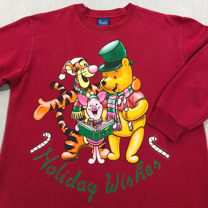 Vintage Disney Pooh Sweatshirt Holiday Wishes (W/M-L)