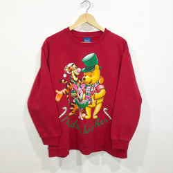 Vintage Disney Pooh Sweatshirt Holiday Wishes (W/M-L)