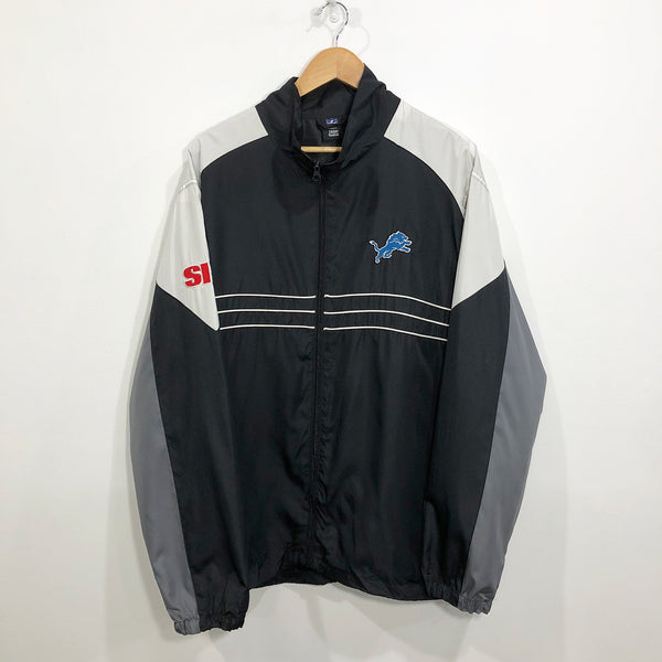 NFL, Jackets & Coats, Vintage Carolina Panthers Jacket Xl Black  Windbreaker Full Zip Si Nfl