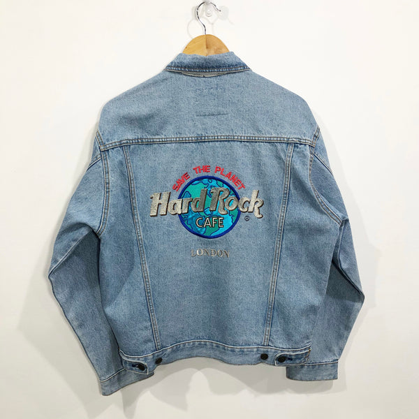 Vintage Hard Rock Cafe Denim Jacket London (S/SHORT)