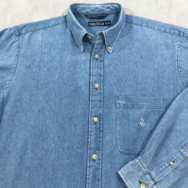 Vintage Nautica Denim Shirt (XL)