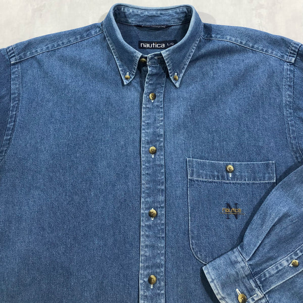 Vintage Nautica Denim Shirt (L/BIG/TALL)