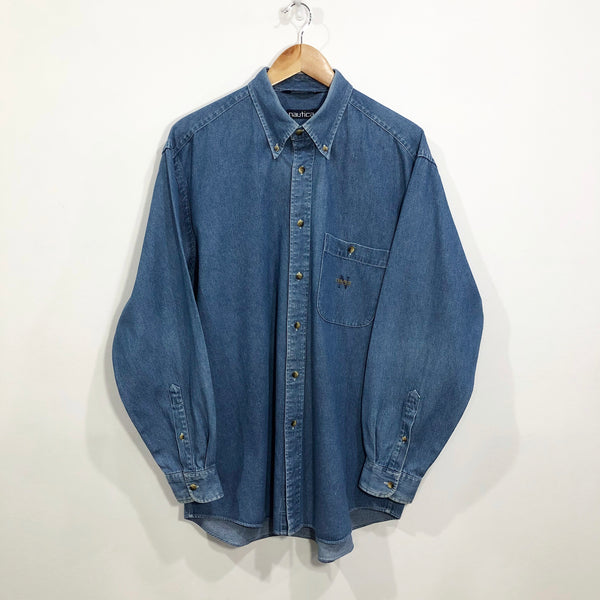 Vintage Nautica Denim Shirt (L/BIG/TALL)