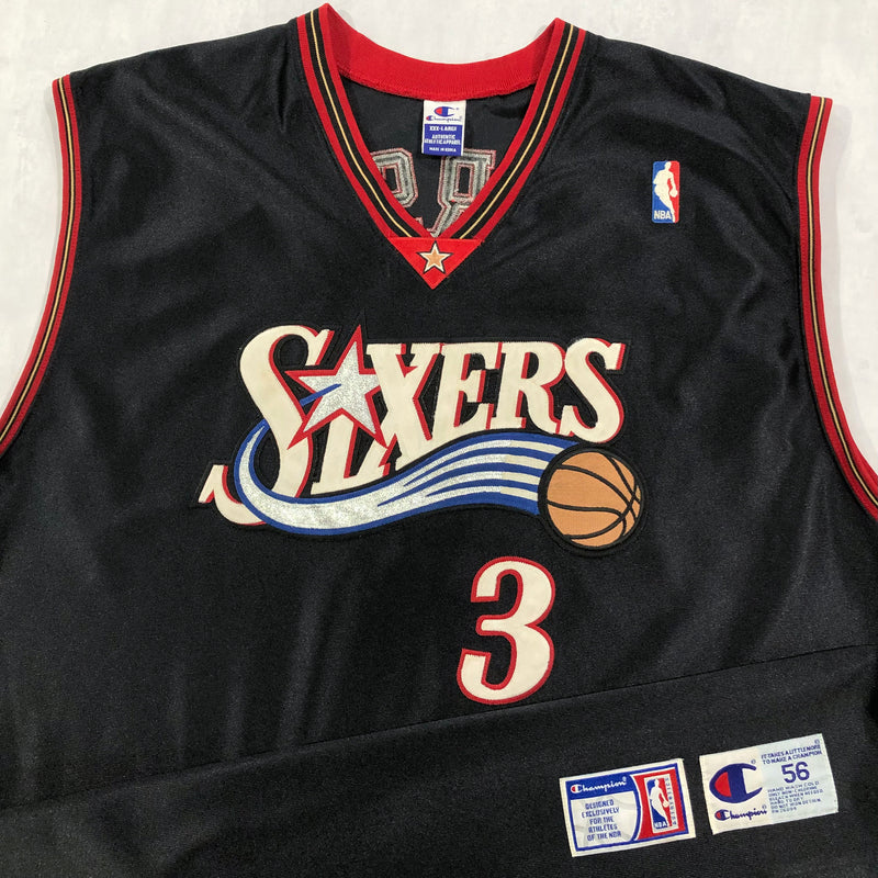 Vintage Champion NBA Jersey Philadelphia 76ers Aleen Iverson (3XL/TALL)