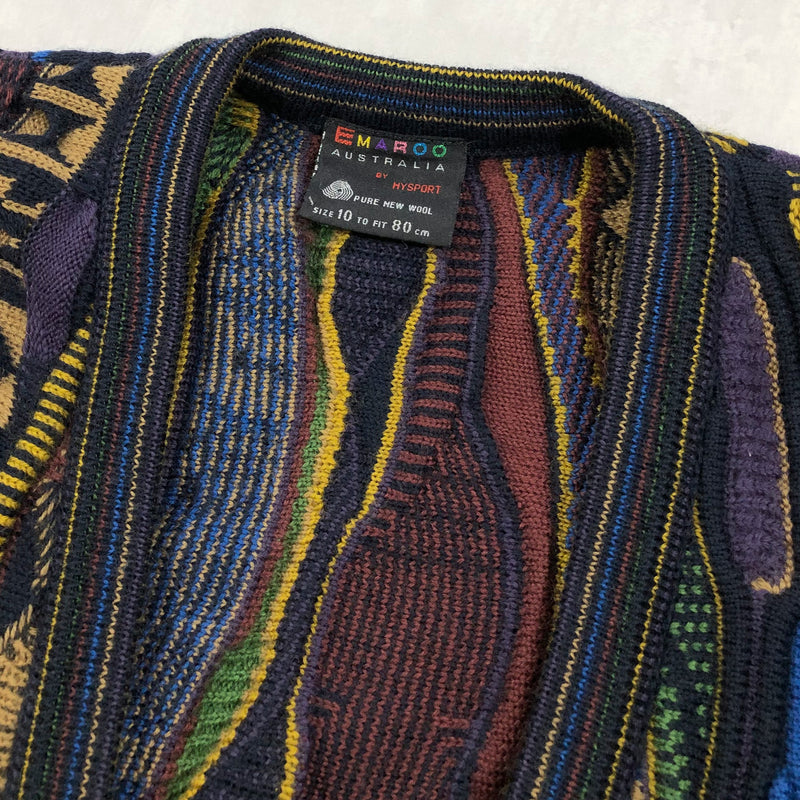 Vintage Emaroo Australia Wool Cable Knit Cardigan (W/M)