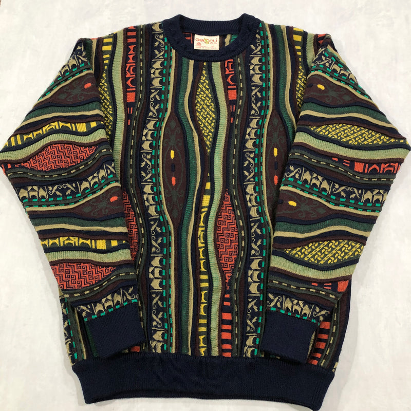 Vintage Geccu Australia Wool Cable Knit Sweater (M-L)