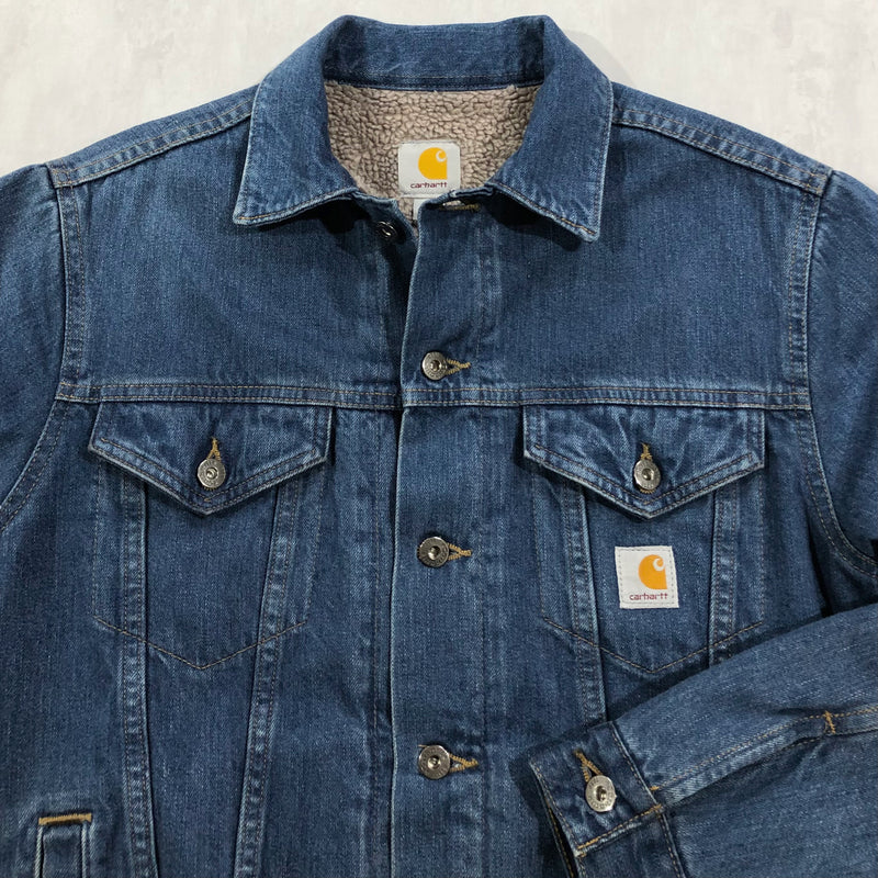 Carhartt Sherpa Lined Denim Jacket (S/SHORT)