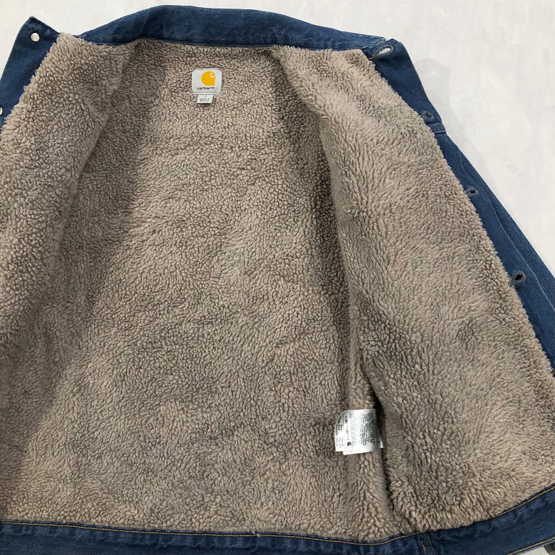 Carhartt Sherpa Lined Denim Jacket (S/SHORT)