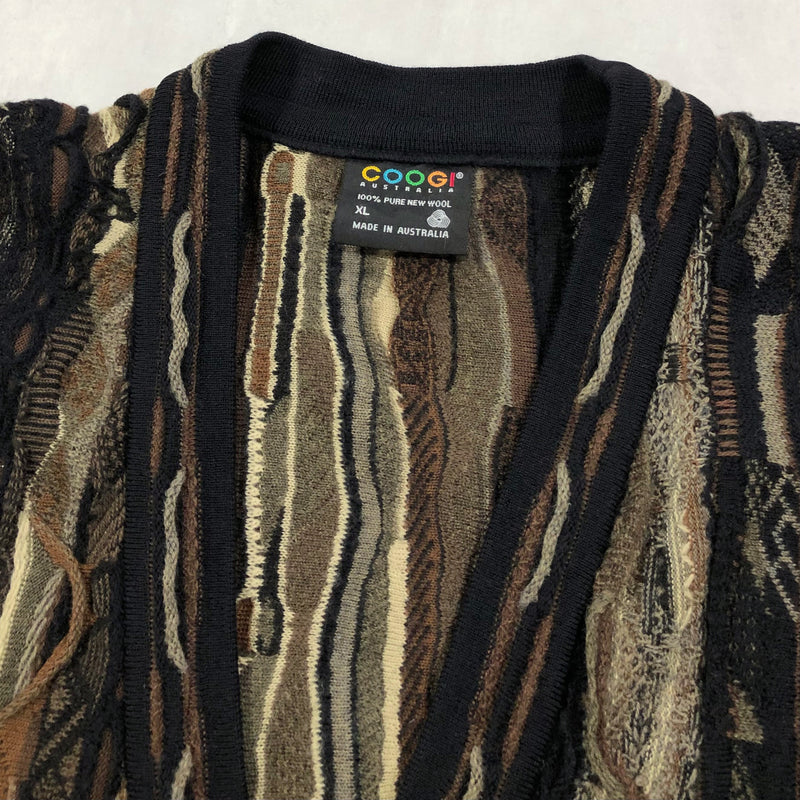 Vintage Coogi Australia Wool Cable Knit Cardigan (XL)