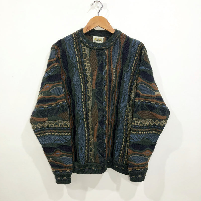 Vintage Aklanda Australia Wool Cable Knit Sweater (M)