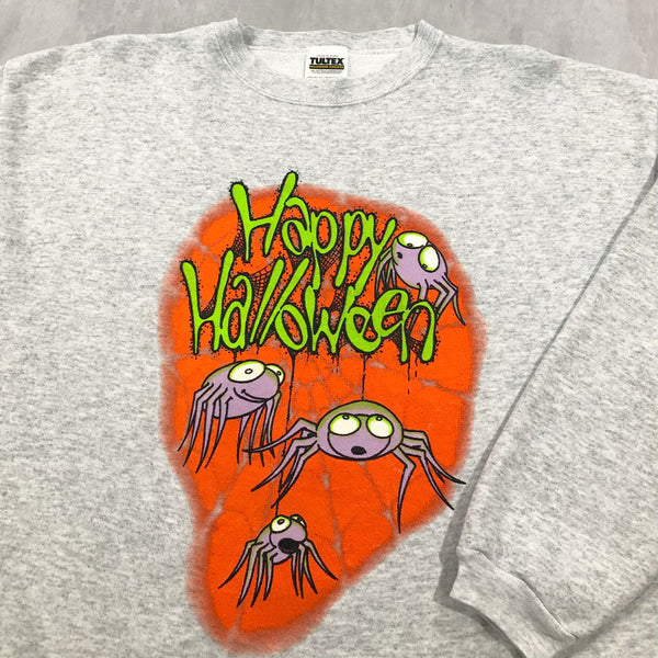 Vintage Sweatshirt Happy Halloween USA (L/SHORT)