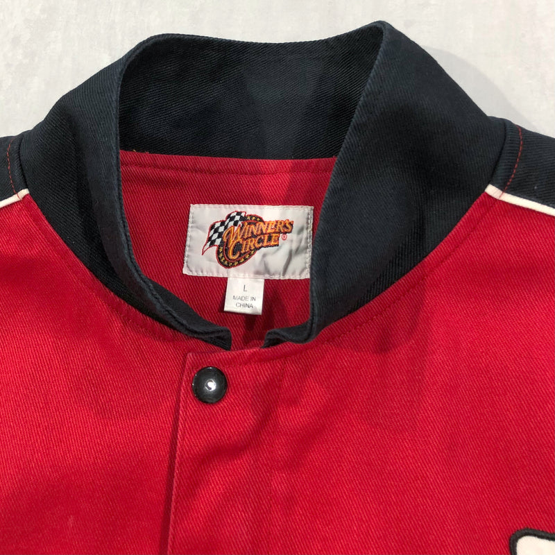 Vintage Winner's Circle Nascar Jacket Red Budweiser (L/BIG)