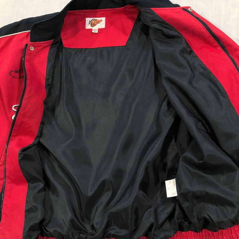 Vintage Winner's Circle Nascar Jacket Red Budweiser (L/BIG)