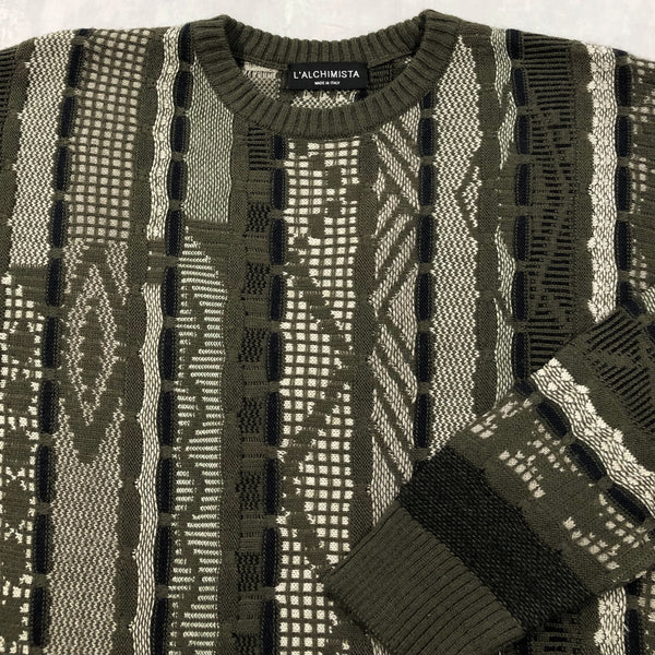 Vintage Cable Knit Sweater Italy (L)