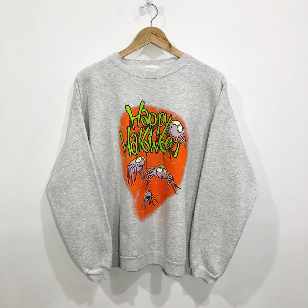 Vintage Sweatshirt Happy Halloween USA (L/SHORT)