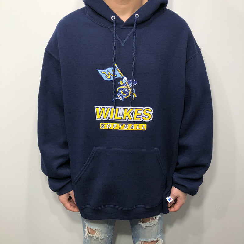 Russell Fleeced Hoodie Wilkes Uni Pennsylvania Softball (XL)