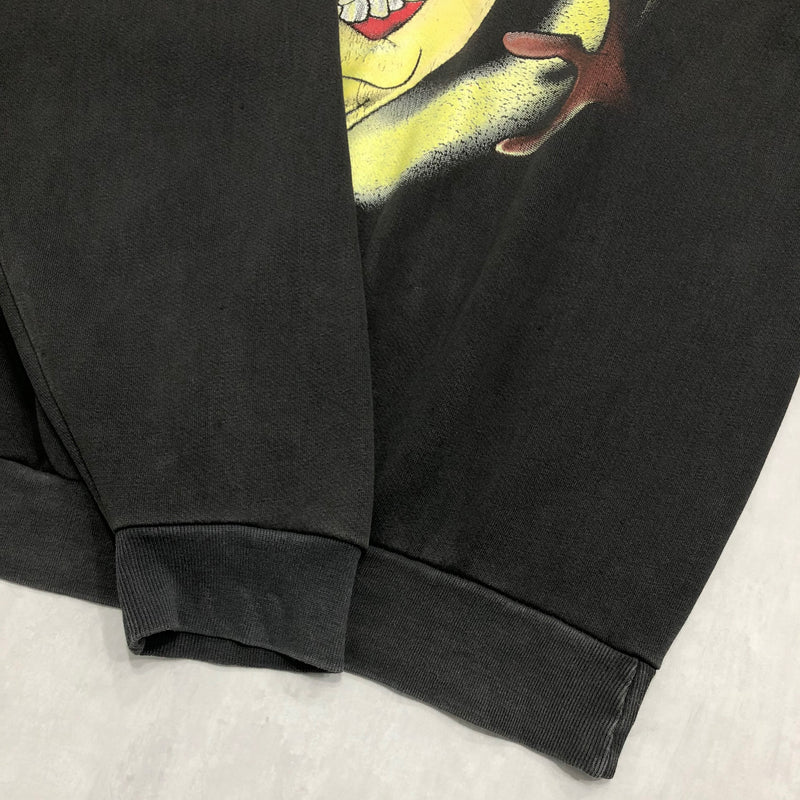 Vintage Looney Tunes Sweatshirt Taz Be Afraid (M)