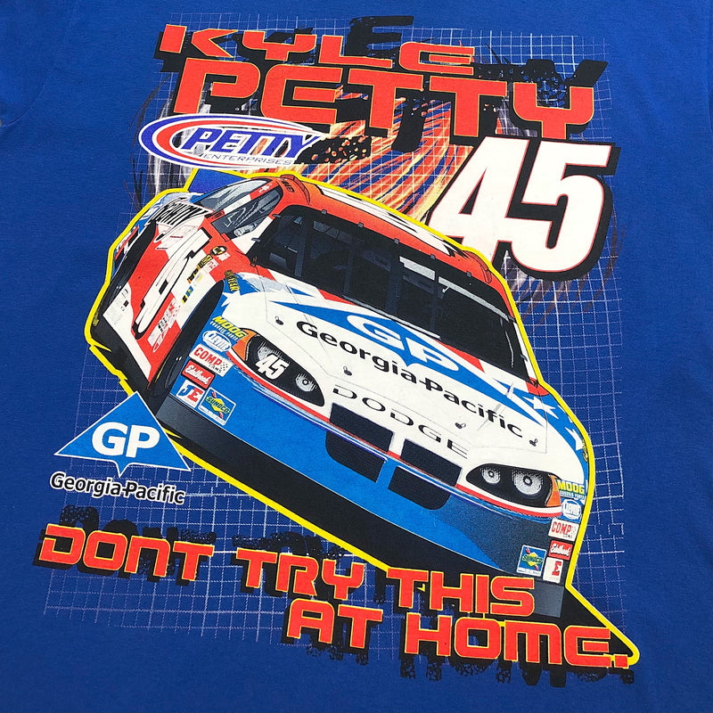 Gildan Nascar T-Shirt Georgia-Pacific #45 Kyle Petty (XL/TALL)