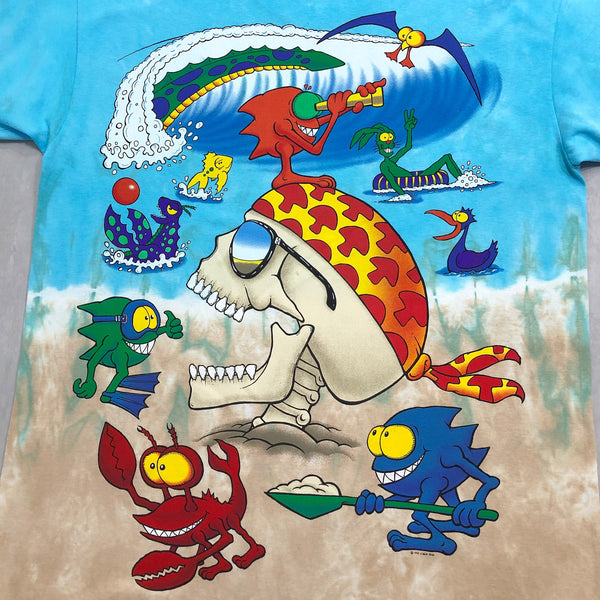 [NEW] Liquid Blue Tie-Dye T-Shirt Mars Beach (XL)