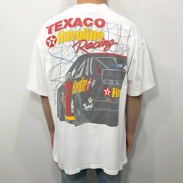 Vintage Hanes T-Shirt Texaco Havoline #28 Ernie Irvan (XL)