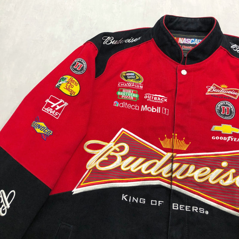 JH Design Nascar Jacket Budweiser #4 Kevin Harvick (2XL-3XL)