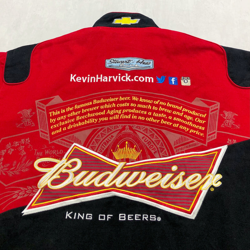 JH Design Nascar Jacket Budweiser #4 Kevin Harvick (2XL-3XL)