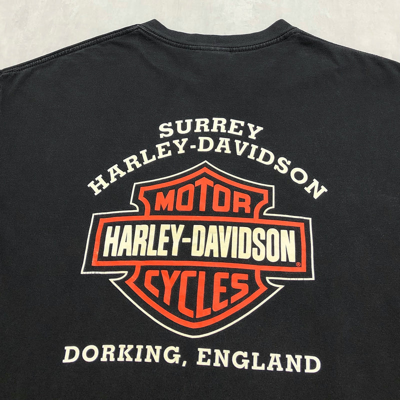 Harley Davidson T-Shirt 2000 Dorking England USA (XL)