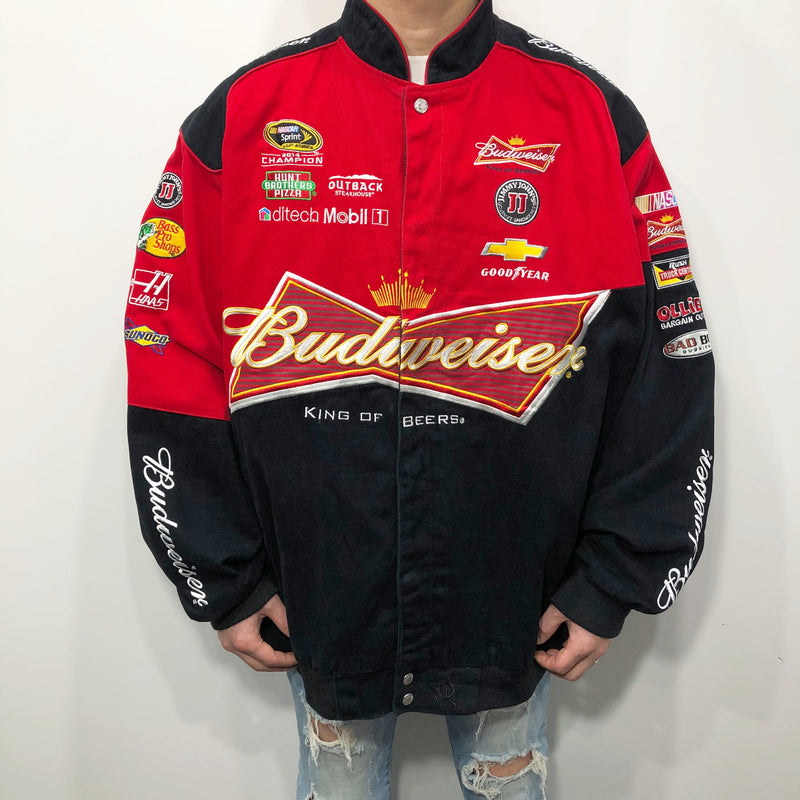 JH Design Nascar Jacket Budweiser #4 Kevin Harvick (2XL-3XL)