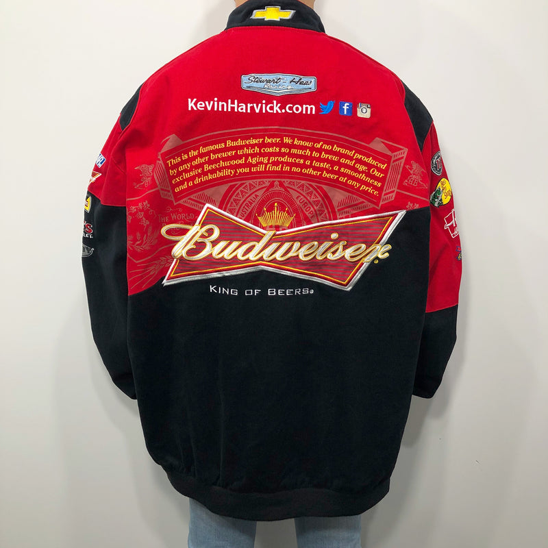 JH Design Nascar Jacket Budweiser #4 Kevin Harvick (2XL-3XL)