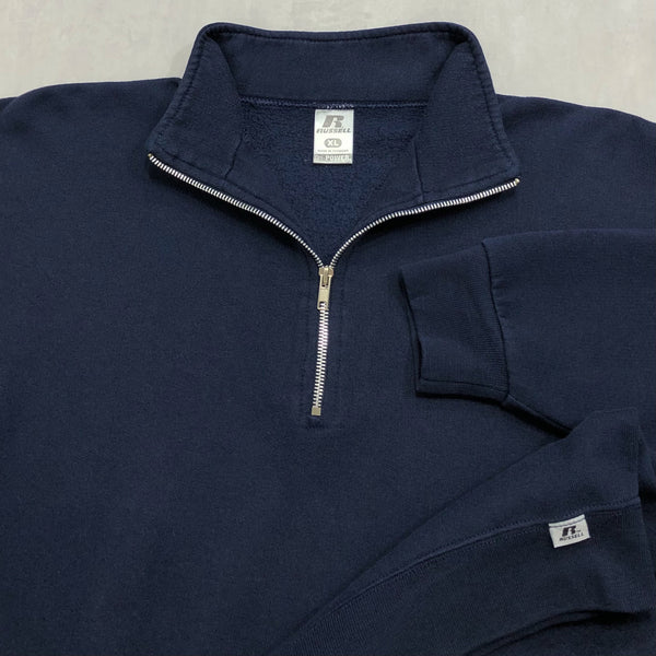 Russell Fleeced Quarter Zip Sweatshirt (L/BIG)