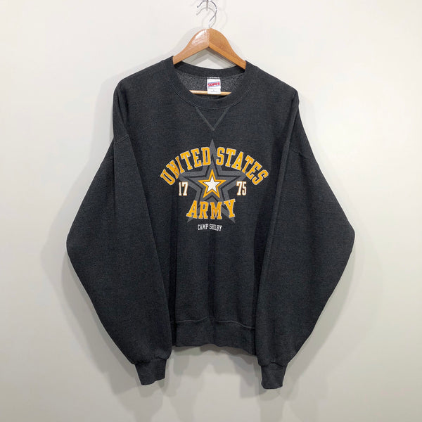 Vintage Fleeced Sweatshirt United States Army USA (L/BIG)