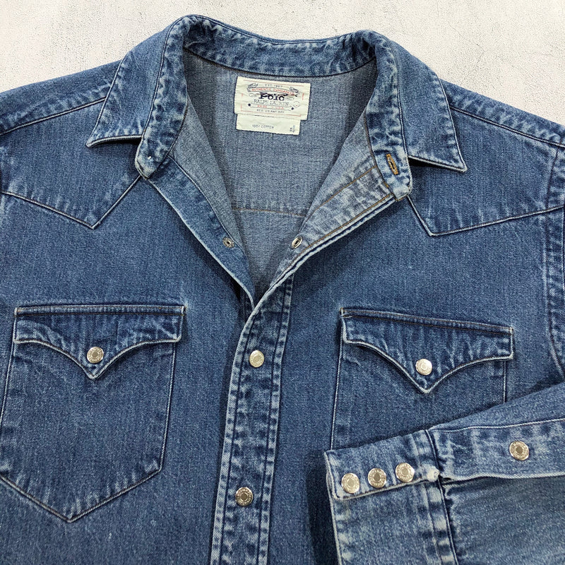 Vintage Polo Ralph Lauren Denim Shirt (M)