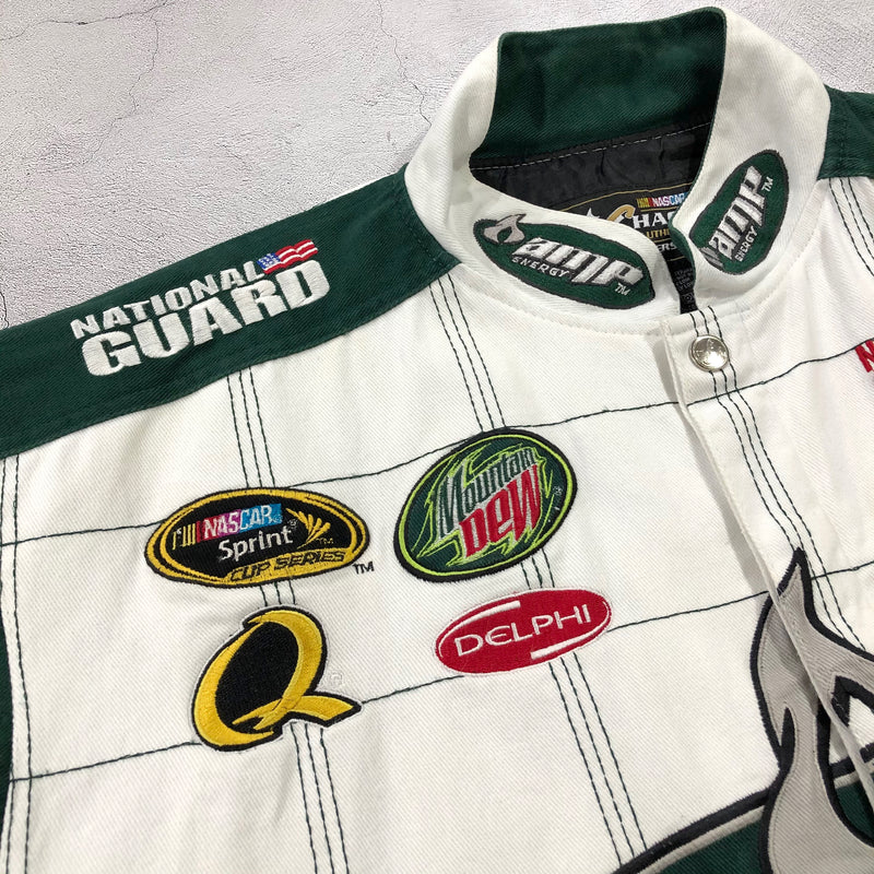 Vintage Chase Nascar Jacket Drivers Line Amp #88 Dale Earnhardt Jr. (L)