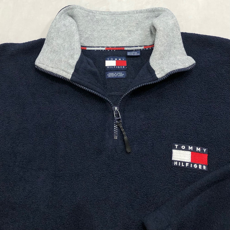 Vintage Tommy Hilfiger Fleeced Quarter Zip (S)