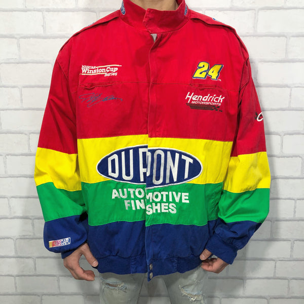 Vintage Chase Nascar Jacket DuPont #24 Jeff Gordon (XL-2XL)