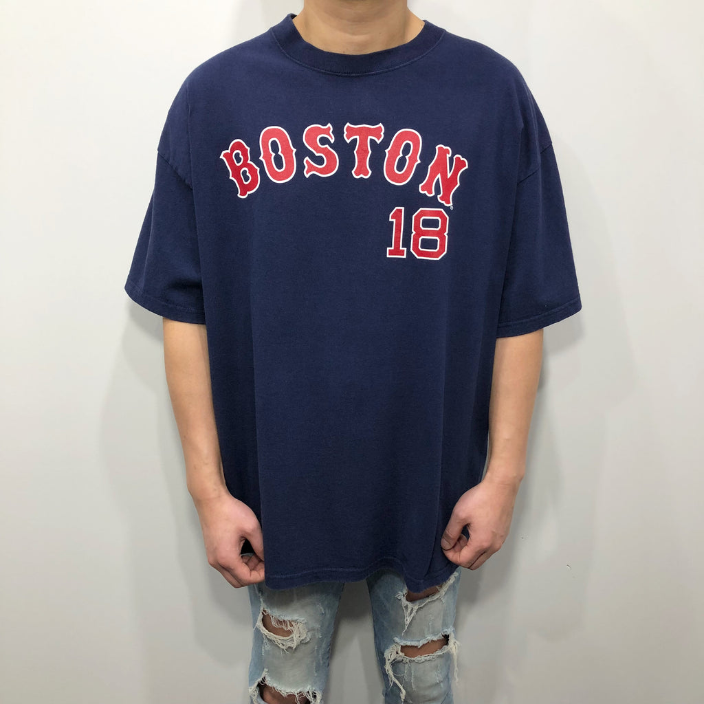Red 100% Cotton Boston Red Sox T-Shirt Matsuzaka 18 Size XL
