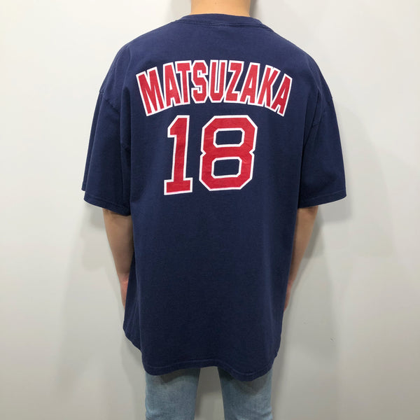 Vintage #18 DAISUKE MATSUZAKA Boston Red Sox MLB Majestic Jersey M