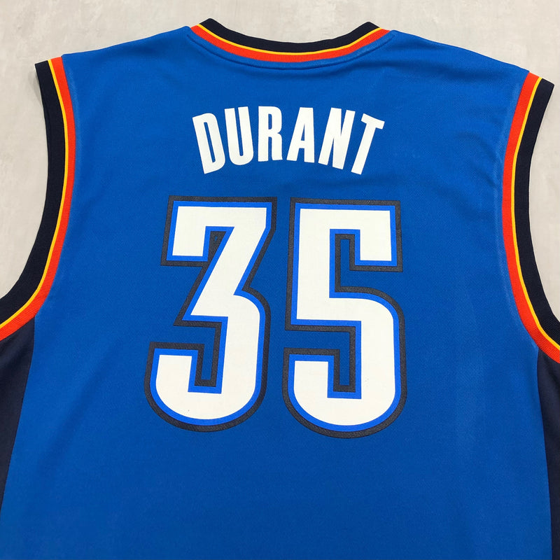 Kevin Durant Jersey #35 Oklahoma City Thunder Shirt Blue Men's XL OKC  Adidas