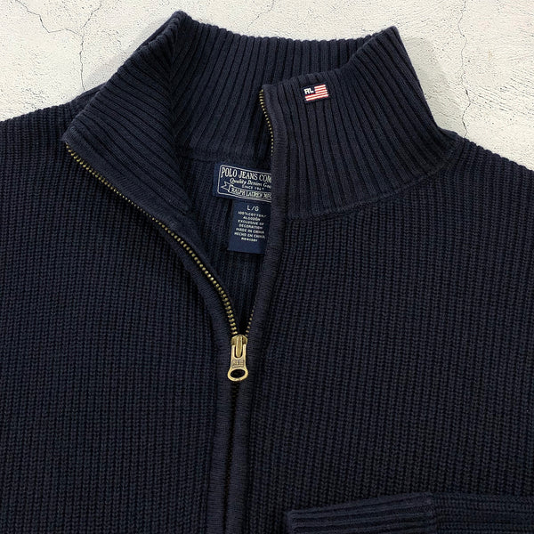 Vintage Polo Jeans Co Ralph Lauren Knit Quarter Zip (L)