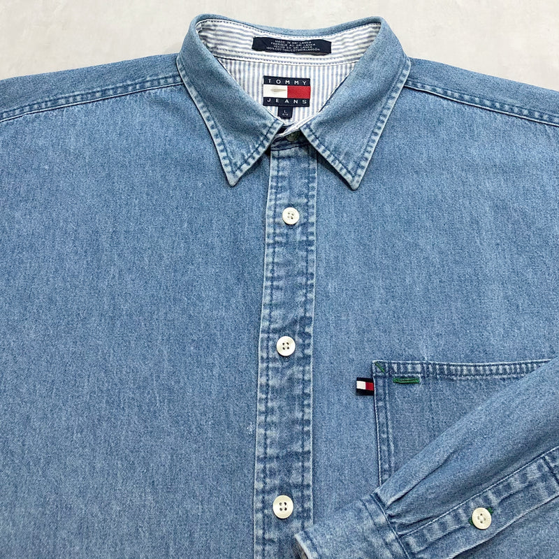 Vintage Tommy Hilfiger Denim Shirt (L-XL/TALL)