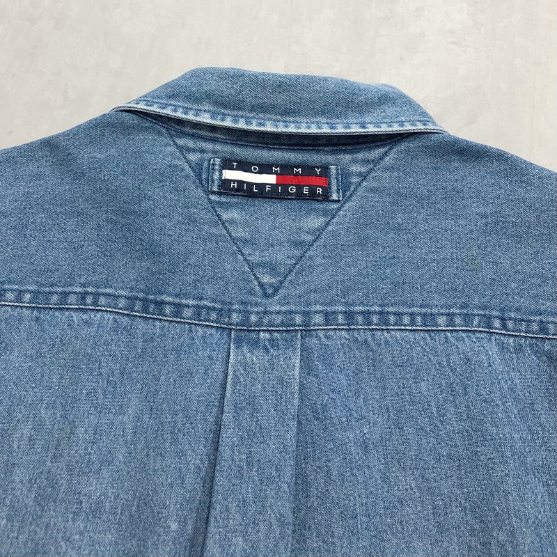 Vintage Tommy Hilfiger Denim Shirt (L-XL/TALL)