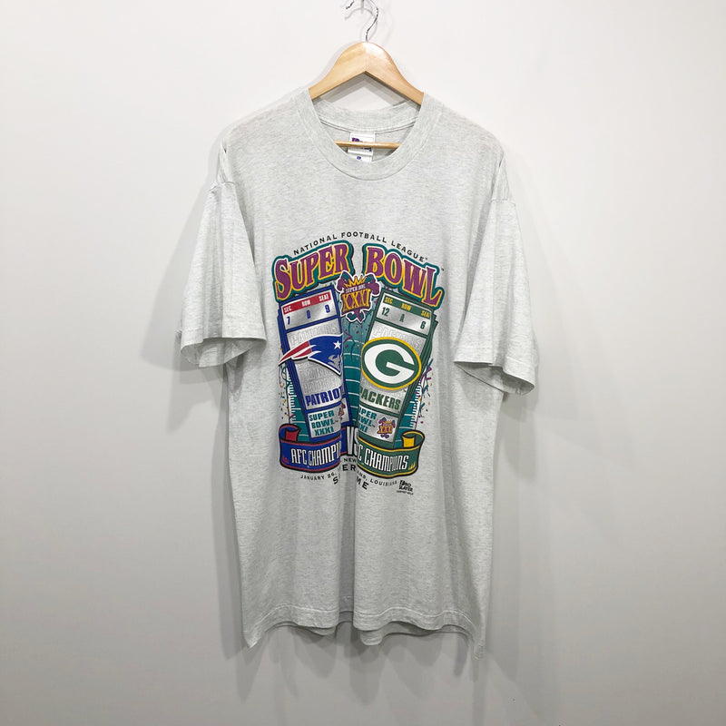 Vintage Pro Layer T-Shirt 1997 NFL Super Bowl XXXI USA (2XL/TALL)