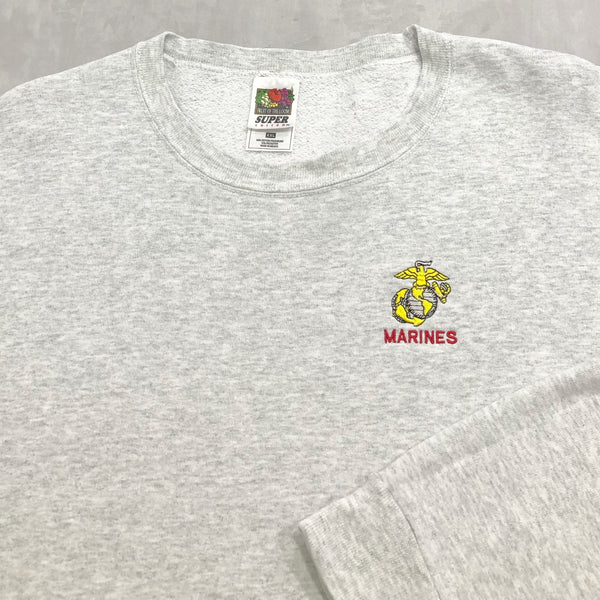 Vintage Fruit of the Loom Sweatshirt United States Marines Corps (2XL)